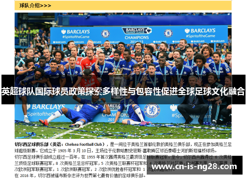 英超球队国际球员政策探索多样性与包容性促进全球足球文化融合 英超球队国际球员政策探索多样性与包容性促进全球足球文化融合